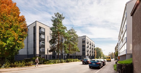 Arkitektbild av Folkhälsanhuset Haga